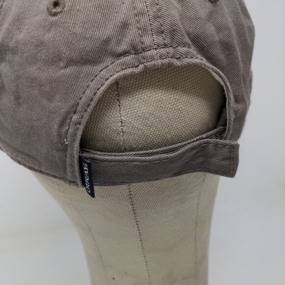 Yellowstone Aerial Adventures Strapback Hat Brown Embroidered Logo Zip Line - Picture 7 of 10